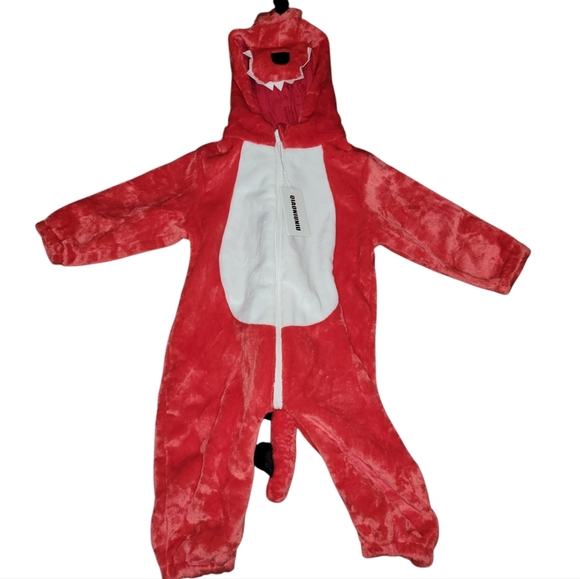 NWT Qiaoniuniu Halloween Baby Costumes Toddler Romper Boys Girls Dinosaur 3-4T - Picture 1 of 7